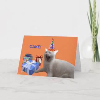 Cartão Happy Birthday CAKE