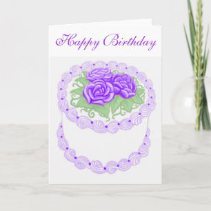 Cartão Happy Birthday Cake Card
