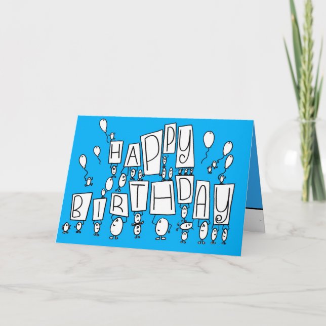 Cartão happy birthday card (Frente)