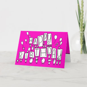Cartão happy birthday card