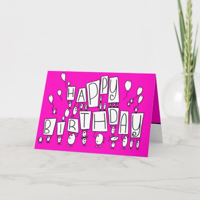 Cartão happy birthday card (Frente)