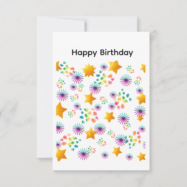 Cartão Happy Birthday Card (Frente)
