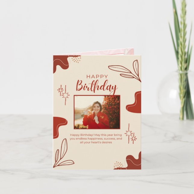 Cartão happy birthday card (Frente)