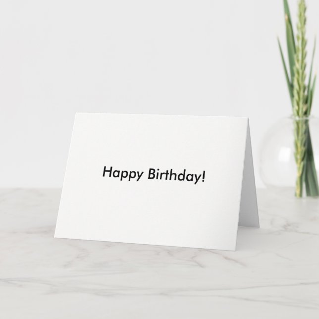 Cartão Happy Birthday Card (Frente)