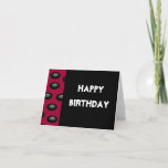 Cartão Happy Birthday card (blank inside)<br><div class="desc">Happy Birthday (blank inside)</div>