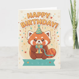 Cartão happy birthday card cute for women