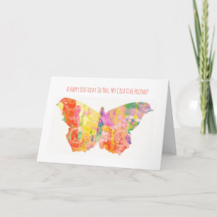 Cartão Happy Birthday Card For Artist Creative Friend