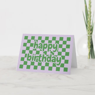 Cartão Happy birthday card geometric