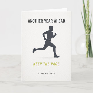 Cartão happy birthday card runner