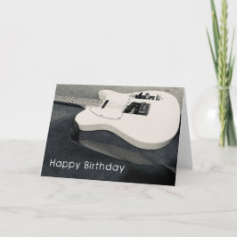 Cartão Happy birthday card with guitar