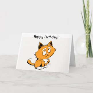 Cartão Happy Birthday cat lover!