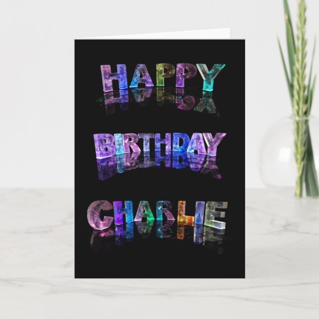 Cartão Happy Birthday Charlie Card (Frente)