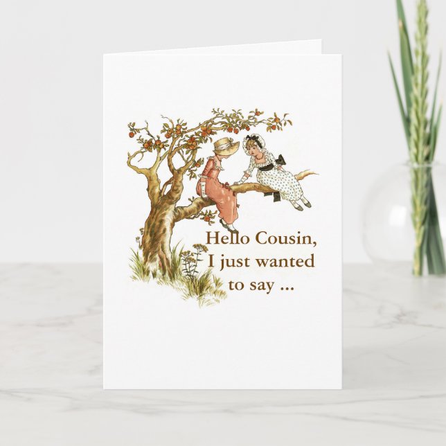 Cartão Happy Birthday, Cousin (Frente)