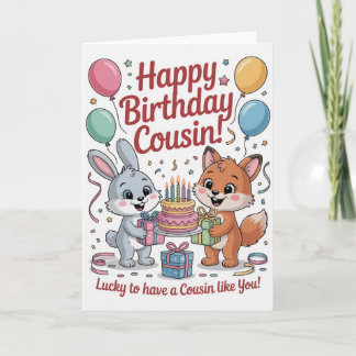 Cartão Happy Birthday Cousin Card