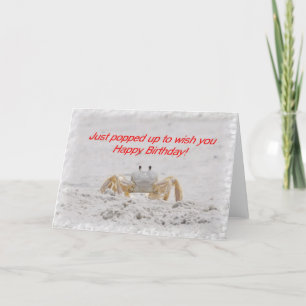 Cartão Happy Birthday Crab