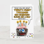 Cartão Happy Birthday Cupcake - 78 years old<br><div class="desc">How many days old are you - fun birthday card for a 78 year old</div>