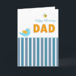 Cartão Happy birthday dad<br><div class="desc">Spesial birthday wishes for dad</div>