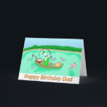 Cartão happy birthday dad<br><div class="desc">duncn and fat cat fishing</div>