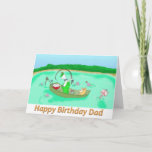 Cartão happy birthday dad<br><div class="desc">duncn and fat cat fishing</div>