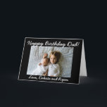 Cartão Happy Birthday Dad Personalized Photo Card<br><div class="desc">Add your children's picture to this Happy Birthday Dad card in the customization area.</div>