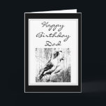 Cartão Happy Birthday Dad Vintage California Quail Bird<br><div class="desc">Happy Birthday Dad Vintage California Quail Bird Animal,  Wildlife,  Nature</div>