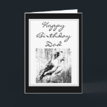 Cartão Happy Birthday Dad Vintage California Quail Bird<br><div class="desc">Happy Birthday Dad Vintage California Quail Bird Animal,  Wildlife,  Nature</div>