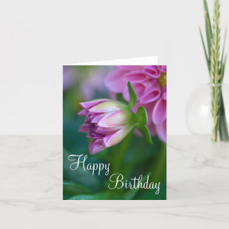 Cartão Happy Birthday Dahlia Card