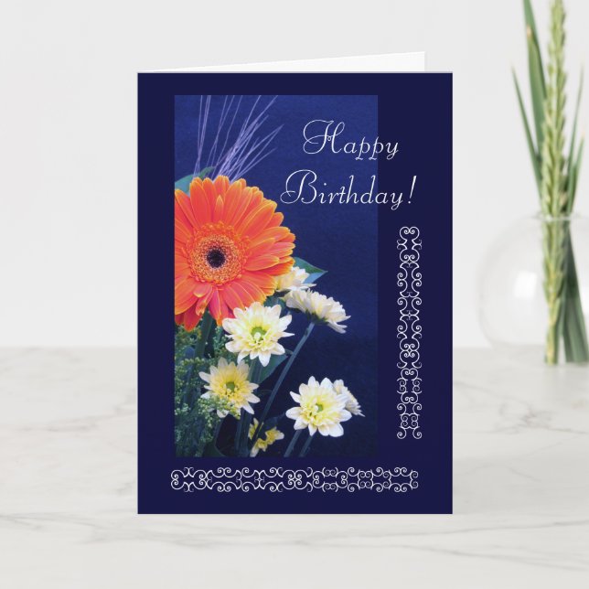 Cartão Happy Birthday Daisy (Frente)