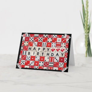 Cartão Happy Birthday Dice Card