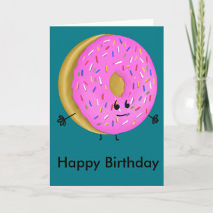 Cartão Happy Birthday Donut
