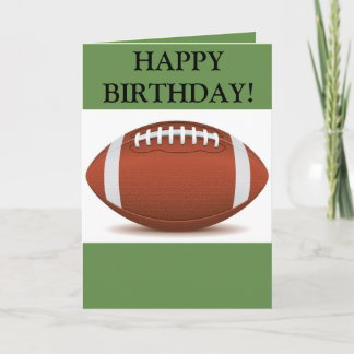 Cartão Happy Birthday Football Card