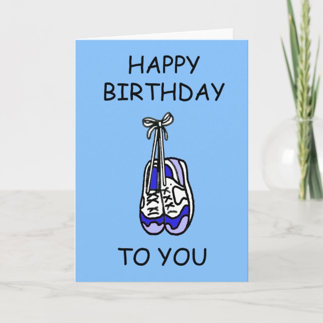 Cartão Happy Birthday for Male Runner (Frente)