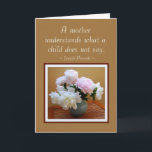 Cartão Happy Birthday From Daughter Peonies Card<br><div class="desc">You can easily change or delete the text and relationship. Dear Mother, You're always there when I need encouragement, advice and comfort. I never have to ask. You know how hard that is for me sometimes. You always know when there's cause for applause, too! (Maybe even when I don't deserve...</div>