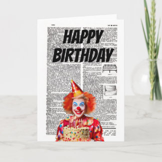 Cartão HAPPY BIRTHDAY from the Clown