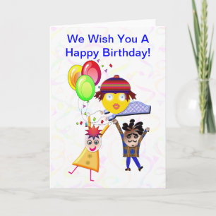Cartão Happy Birthday From The Group Greeting Card 2