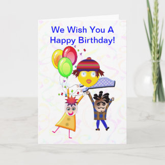 Cartão Happy Birthday From The Group Greeting Card 2