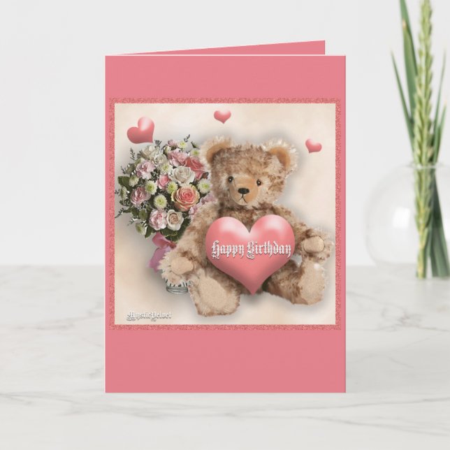 Cartão Happy Birthday - Girl (Frente)