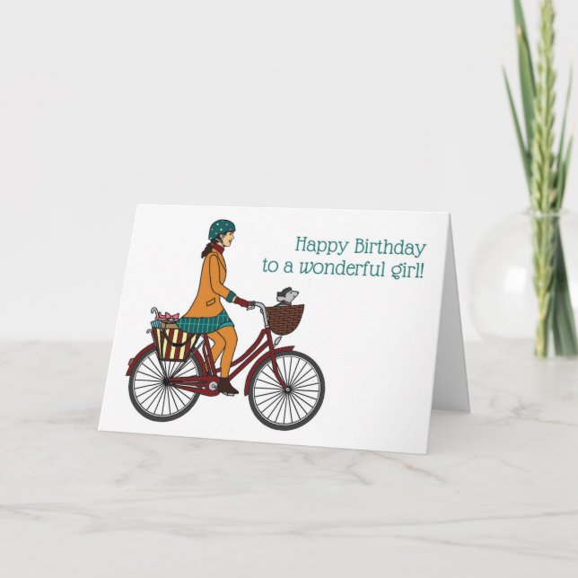 Cartão Happy Birthday Girl 1 (Frente)