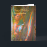 Cartão Happy Birthday Granddaughter - Eucalyptus Bark<br><div class="desc">Natural Textures series
A close-up of the bark of the Eucalyptus tree,  in the style of the impressionists. The dappled brilliance of the afternoon sun highlights the multicoloured layers of the bark as it naturally peels and flakes off.




Image code: hrcol151</div>