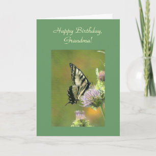 Cartão Happy Birthday, Grandma Template Card