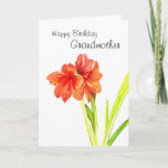 Cartão Happy Birthday Grandmother<br><div class="desc">Beautiful birthday card for that special Grandma in your life.
Original drawing is done in color pencil and verse by Linda Ginn.
Linda Ginn Art©
All rights reserved.</div>