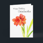 Cartão Happy Birthday Grandmother<br><div class="desc">Beautiful birthday card for that special Grandma in your life.
Original drawing is done in color pencil and verse by Linda Ginn.
Linda Ginn Art©
All rights reserved.</div>