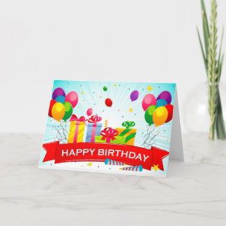 Cartão happy birthday Greeting Card