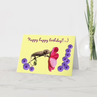 Cartão Happy birthday greeting card by GrouchyChameleon