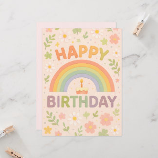 Cartão Happy Birthday Greeting Cards 