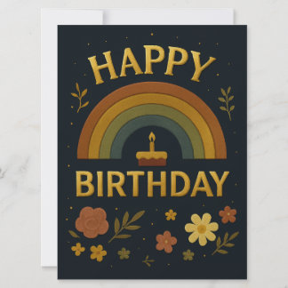 Cartão Happy Birthday Greeting Cards 