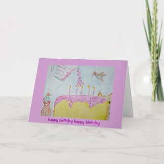 Cartão happy birthday happy birthday