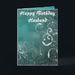 Cartão Happy Birthday Husband<br><div class="desc">happy birthday husband</div>
