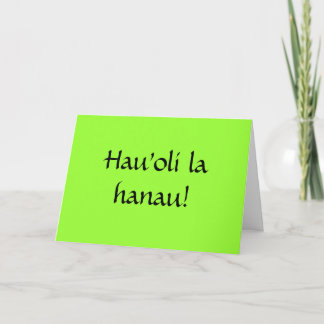 Cartão Happy Birthday in Hawaiian!