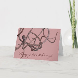 Cartão Happy Birthday Kraken